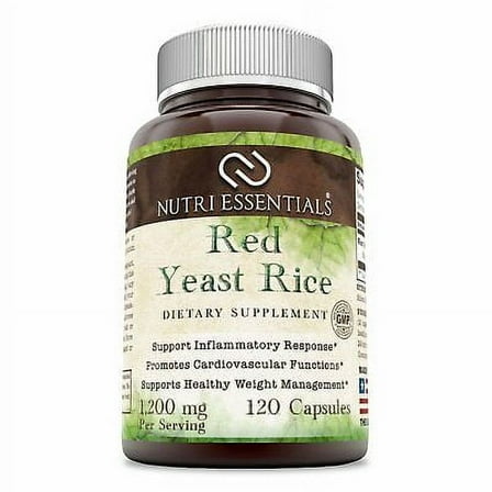 Nutri Essentials Red Yeast Rice 1200 Mg Per Serving, 120 Capsules