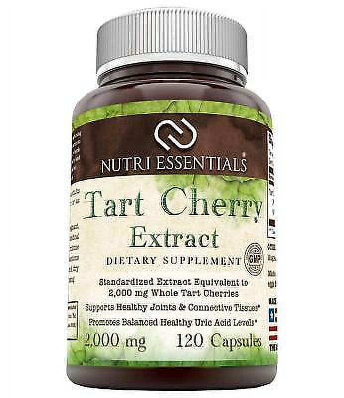 Nutri Essentials Tart Cherry Extract 2000 Mg, 120 Capsules Antioxidant & AntiInflammatory