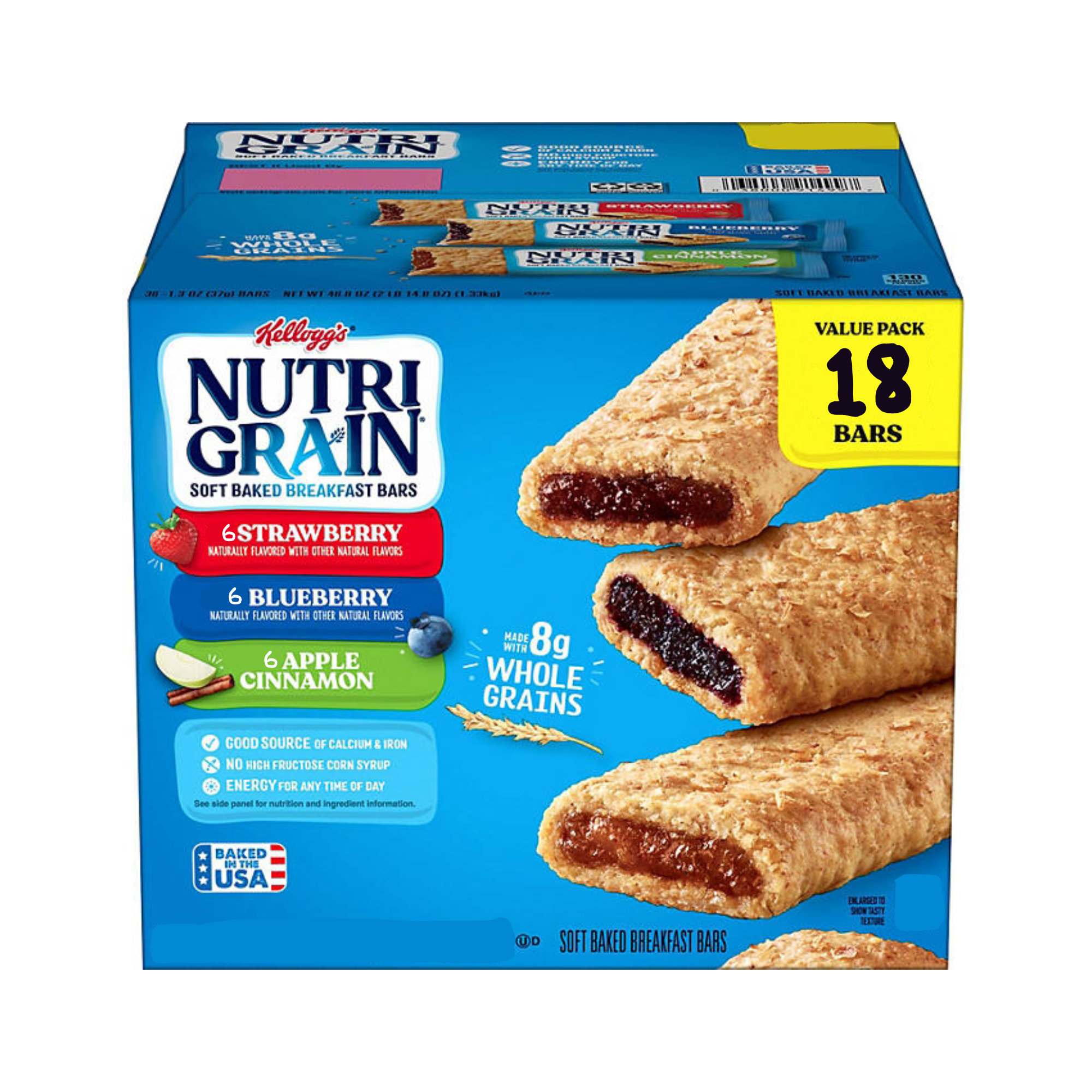 Nutri-Grain Bars Variety Pack, 1.3 oz., 18 pk.