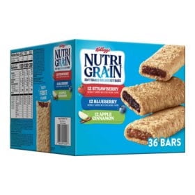 Nutri-Grain Bars Variety Pack, 1.3 oz., 36 pk. Pack of 2