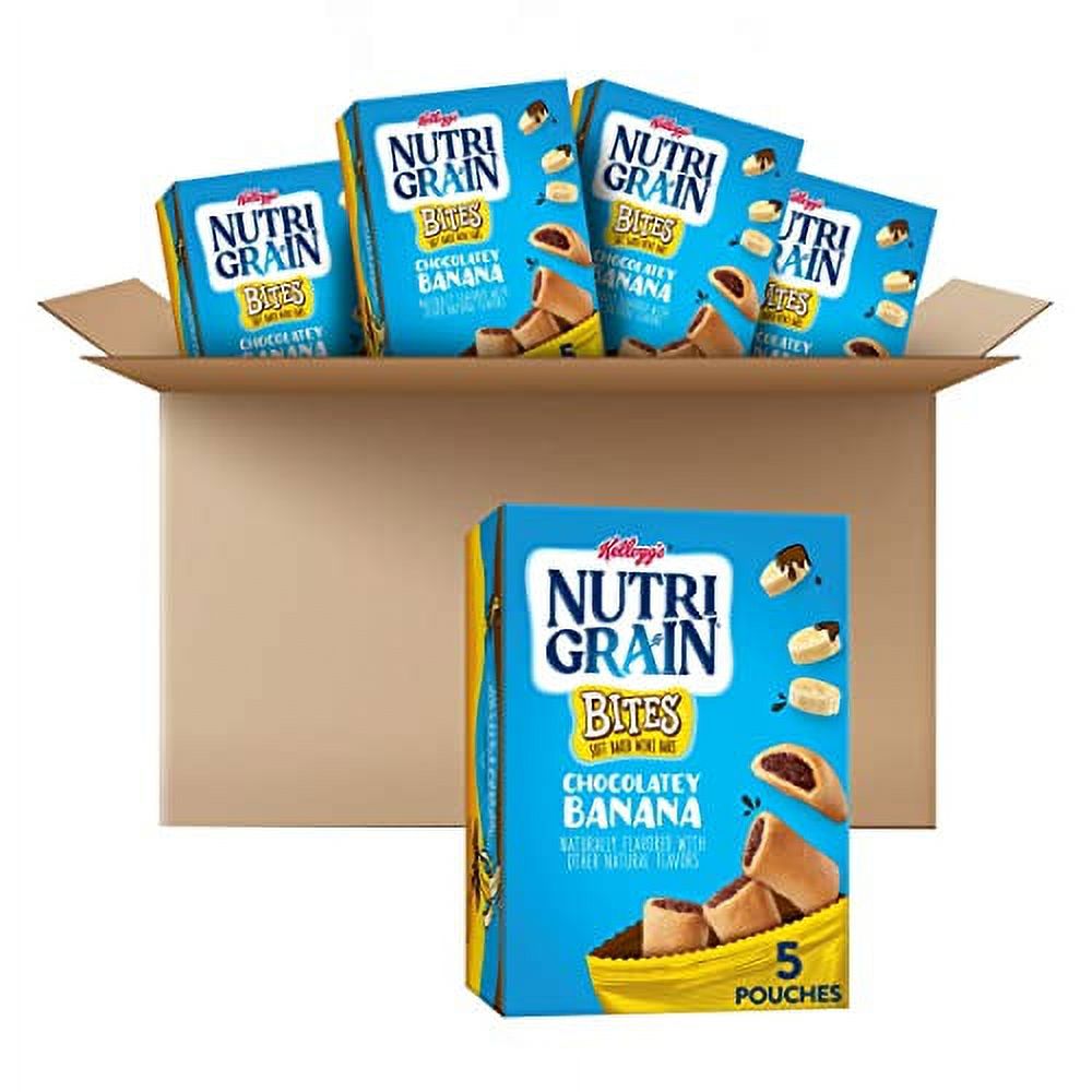 NutriGrain Bites Mini Breakfast Bars, Made with Whole Grains, Kids