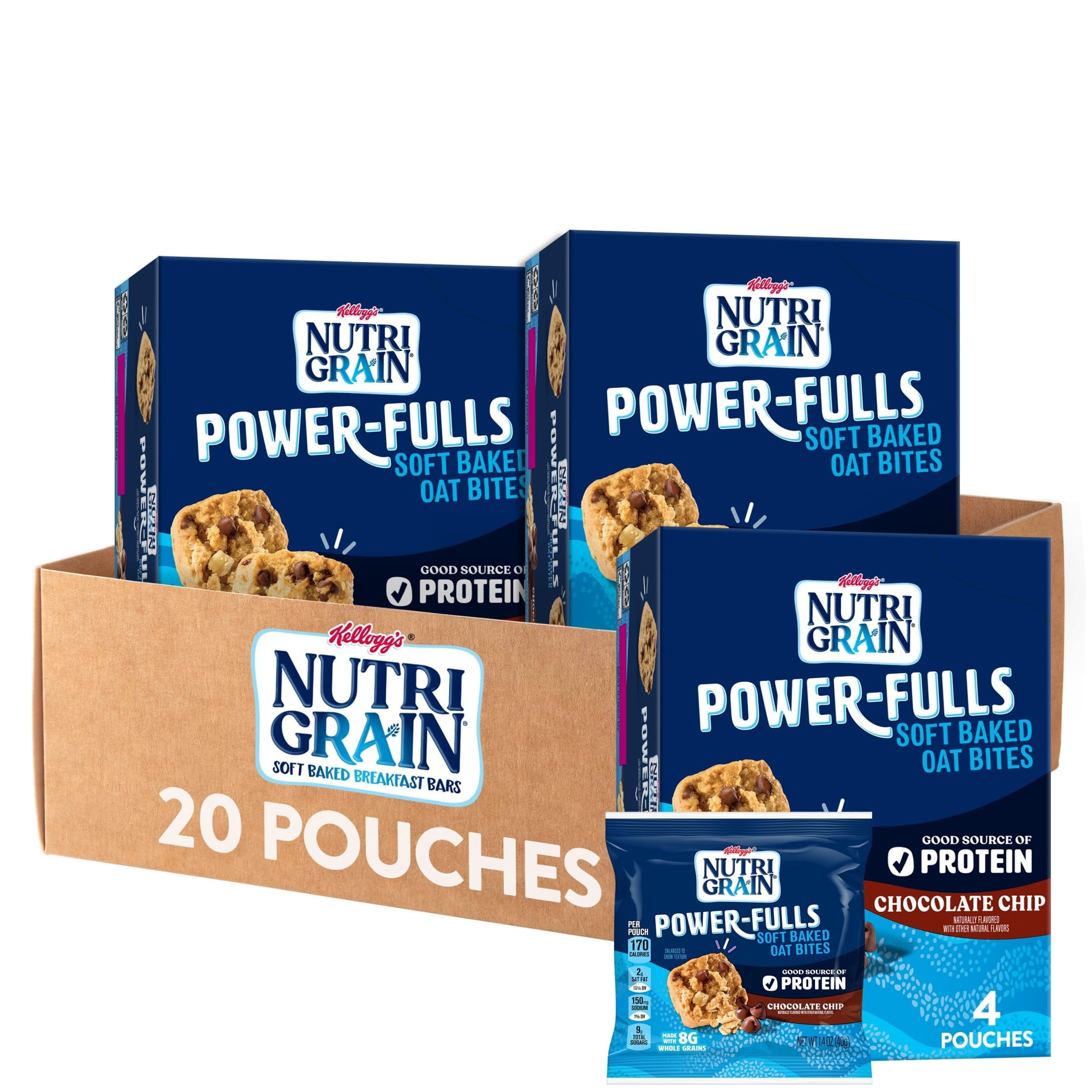 Nutri Grain Power Fulls Soft Baked ESF27 Oat Bites Protein Snacks Nutri Grain Power Fulls Soft Baked ESF27 Oat Bites Protein Snacks