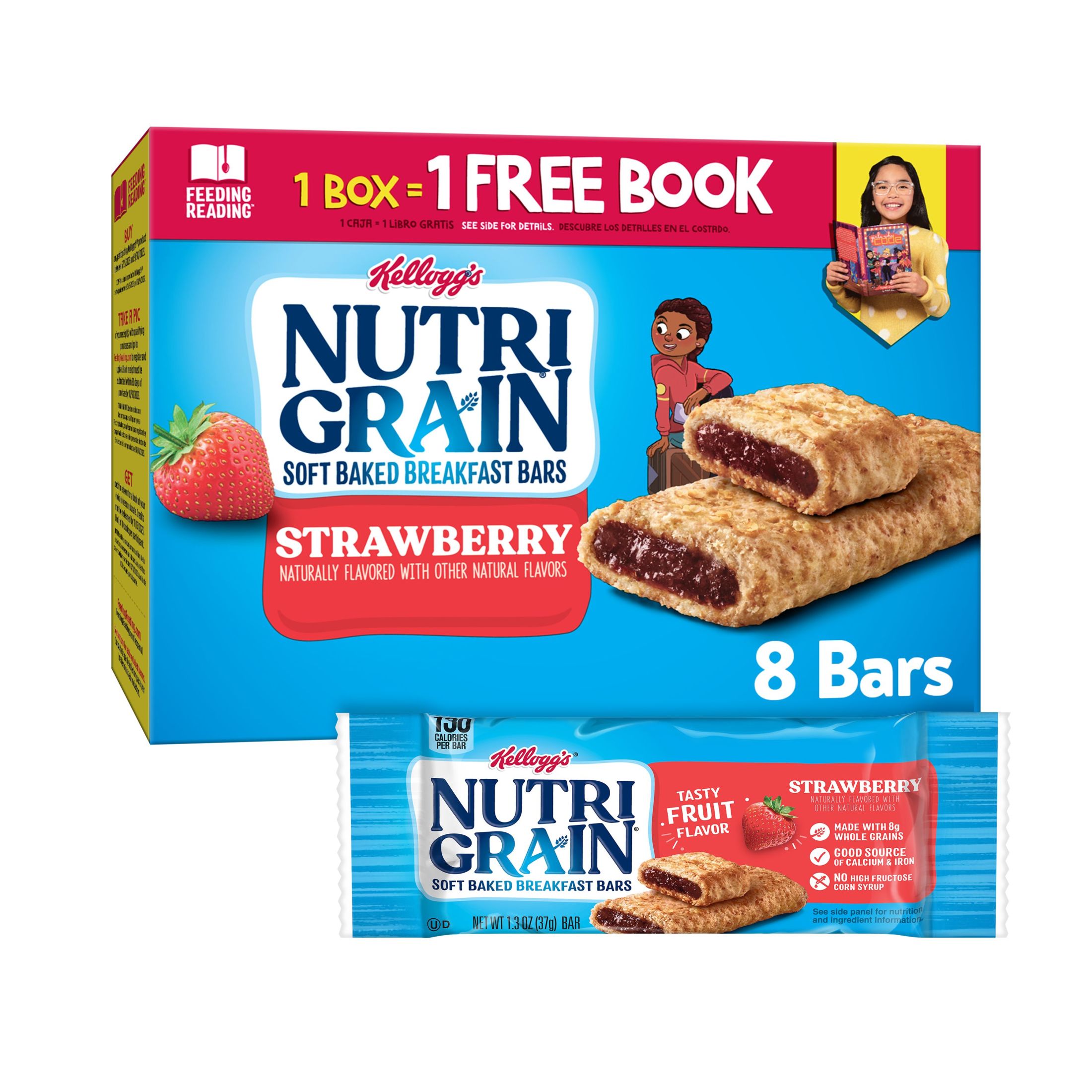 NutriGrainKellogg's Cereal Bars Variety Pack, 1.3 oz, 2Pack (36Count