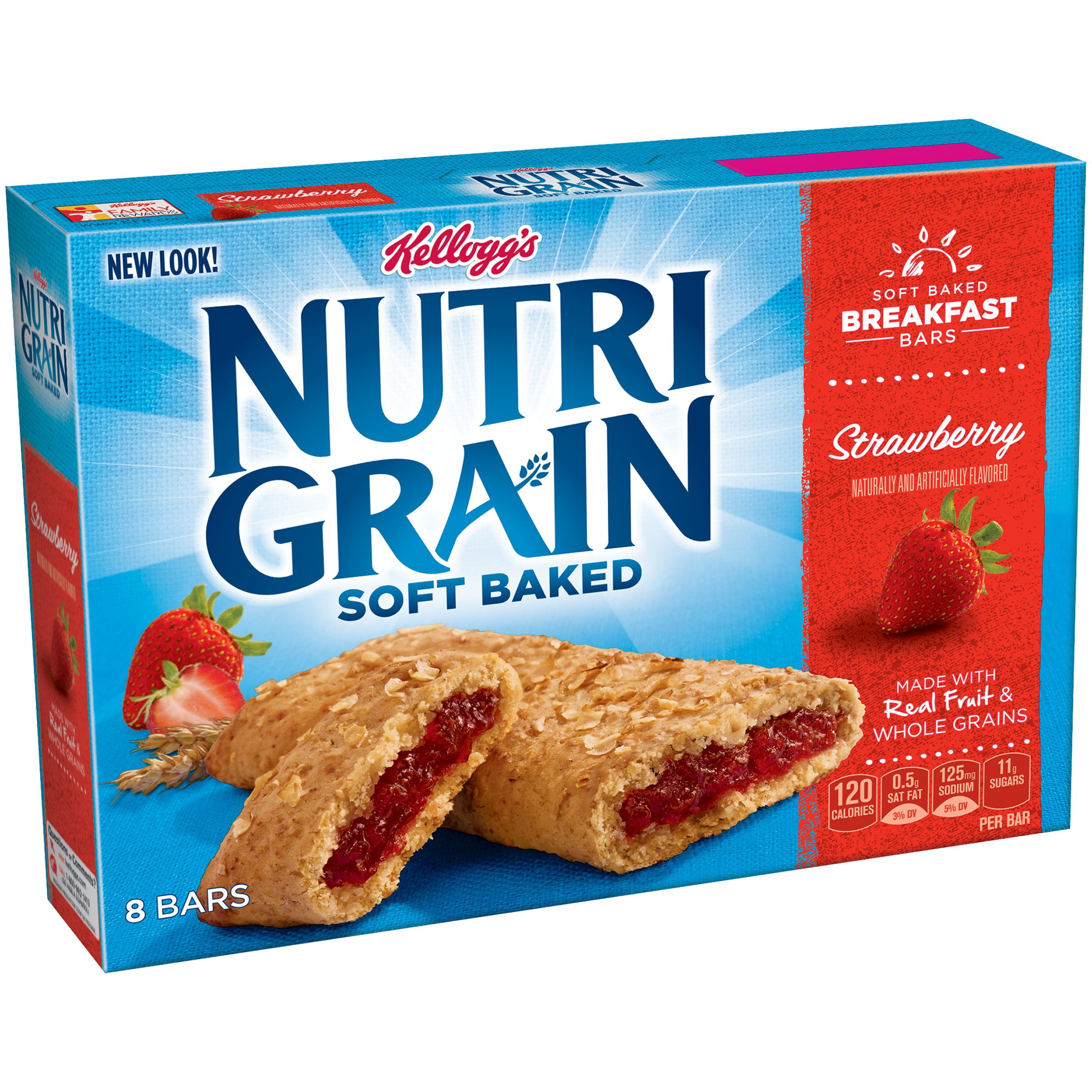 Nutri-Grain Strawberry Chewy Soft Baked Breakfast Bars (Pack of 3)