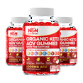 thumbnail image 1 of Nutri Nation Keto ACV Gummies 1000mg with BHB Salts, 1000mg, 180 Count (3 Bottles), 1 of 10
