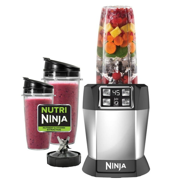 Nutri Ninja® 1000W Personal Blender, AutoiQ Technology, 2 ToGo Cups