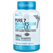 Nutri Pure 7 Magnesium Complex, 120 Vegan Capsules