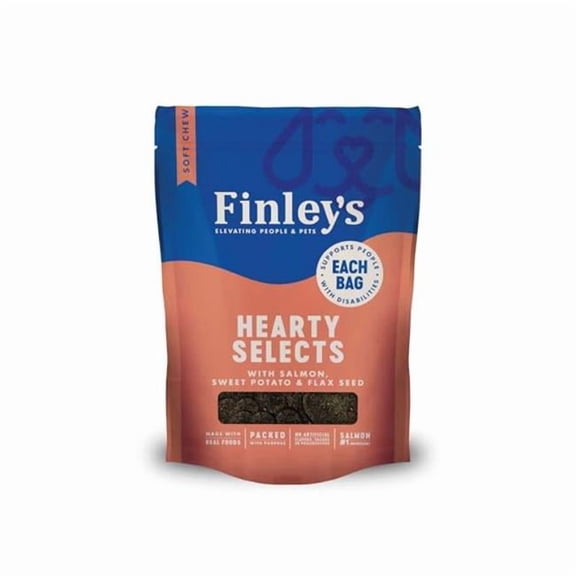 Nutri Source 112514 12 oz Finleys Salmon & Flax Hearty Select Dog Treats - 6 Count