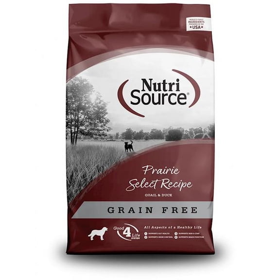 NutriSource Grain Free For All Life Stages Prairie Select Recipe Dog Food 26 lb