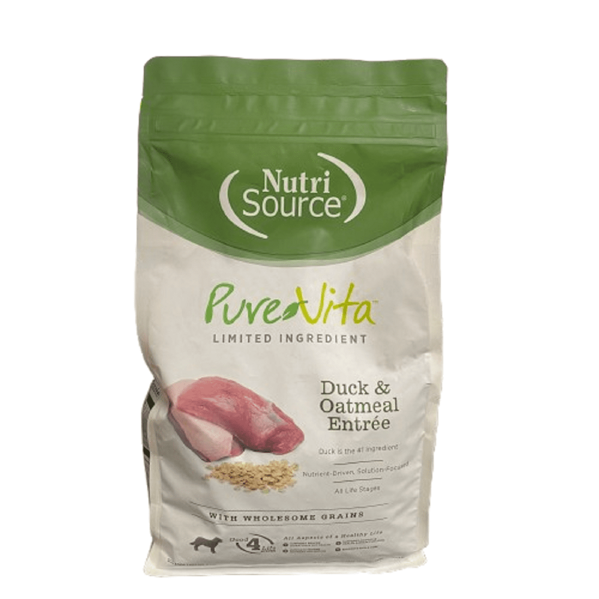 Nutri Source Pure Vita Duck And Oatmeal Dry Dog Food 4 Lb Walmart