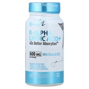 Nutri R-Alpha Lipoic Acid+ With Biotin & MCT, 60 Vegan Capsules