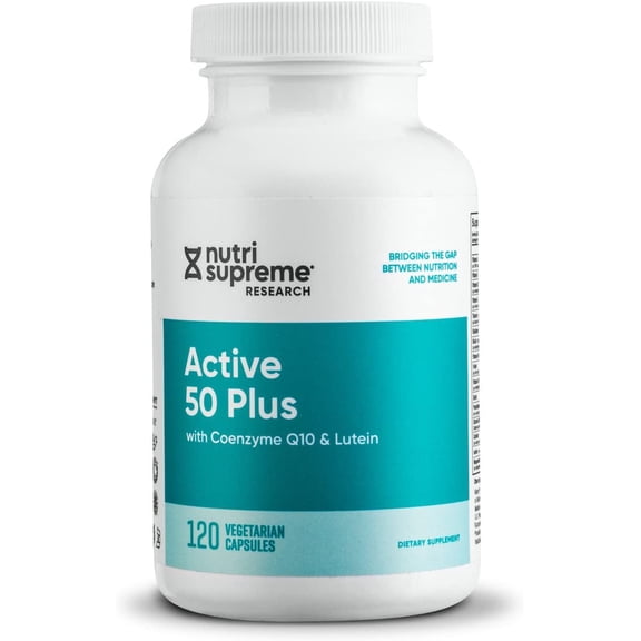 Nutri Supreme Active 50 Plus, CoQ10, Lutein, ALA, and Turmeric, Advanced Formula for Healthy Aging and Vitality