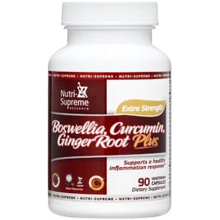 Nutri-Supreme Research Kosher Boswellia, Curcumin, Ginger Root Plus (Inflammation) - 90 Vegetarian Capsules