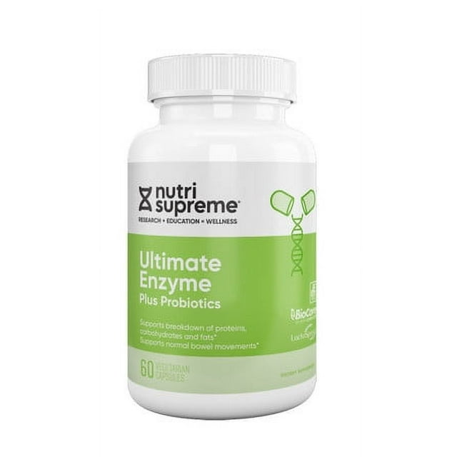 Nutri-Supreme Research Ultimate Enzyme Plus Probiotic- 60 Vegetarian ...