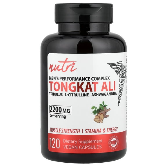 Nutri Men's Performance Complex Tongkat Ali, 120 Vegan Capsules
