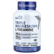 Nutri Triple Magnesium + L Theanine, 120 Vegan Capsules