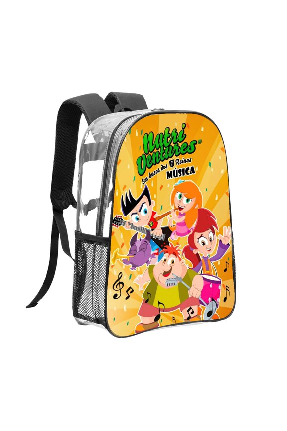 Nutri Ventures Pattern Transparent Backpack Lightweight And fashionable Showcasing Personality And Leading The Trend
