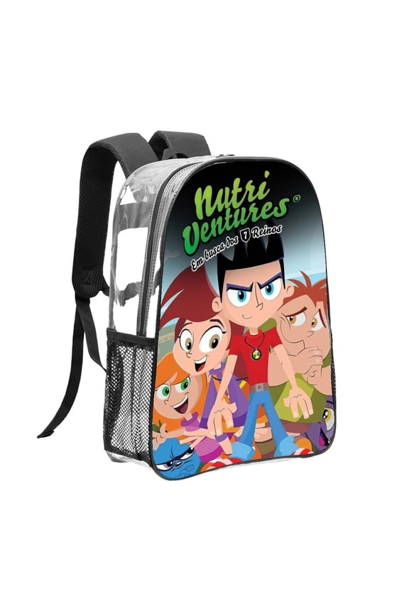 Nutri Ventures Pattern Transparent Backpack Lightweight And fashionable Showcasing Personality And Leading The Trend