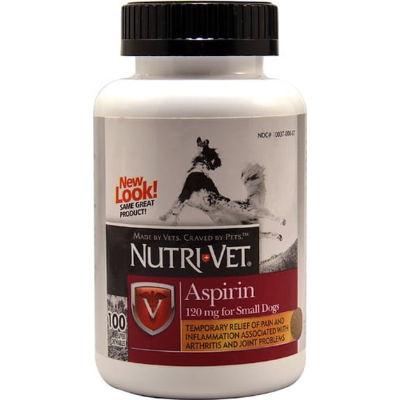 Nutri-Vet Nutritionals K-9 Aspirin (100 tablets; For Small Dogs)