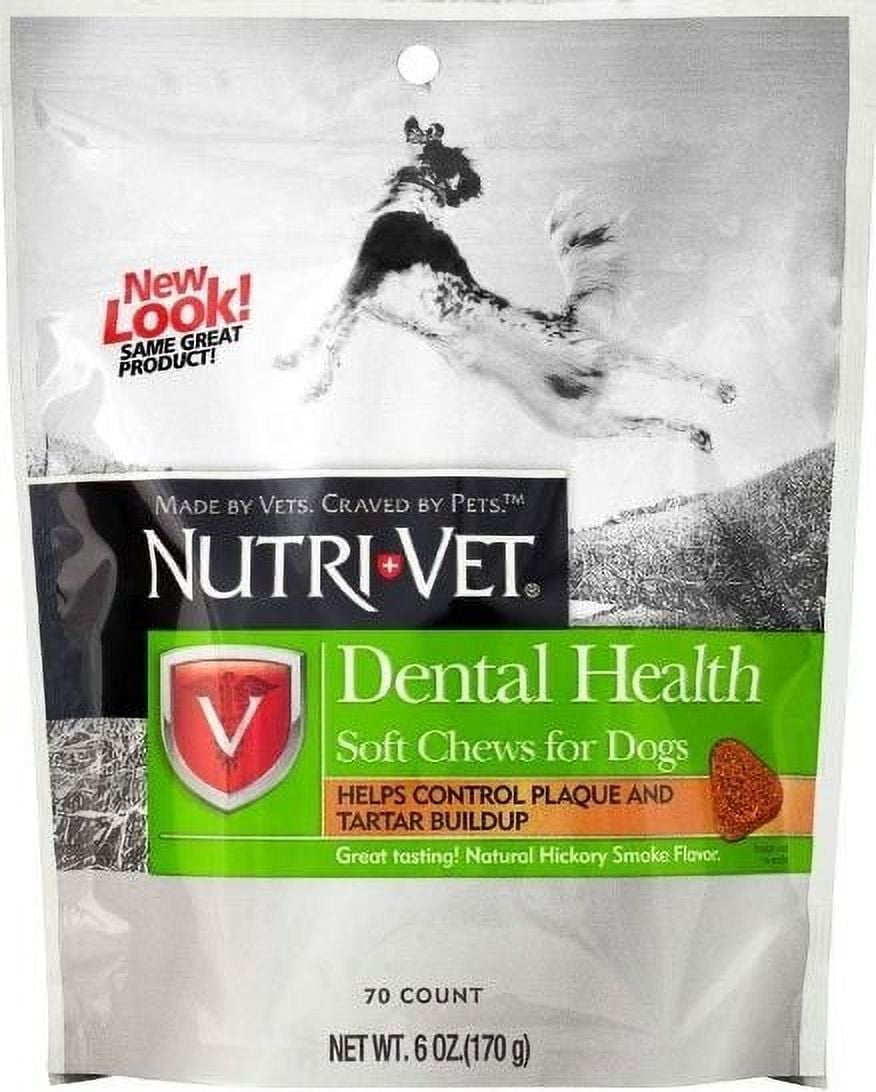 NutriVet Dental Health Soft Chews for Dogs Helps Control Plaque and