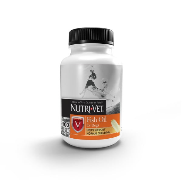 NutriVet Fish Oil Supplements for Dogs, 100 Count