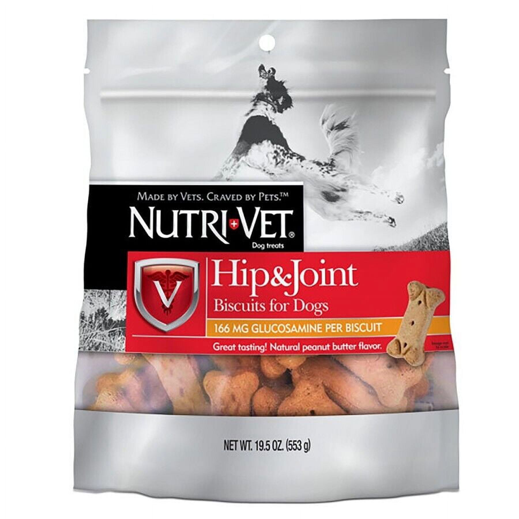 NutriVet Hip & Joint Dog Biscuits Peanut Butter, SM, 19.5 oz