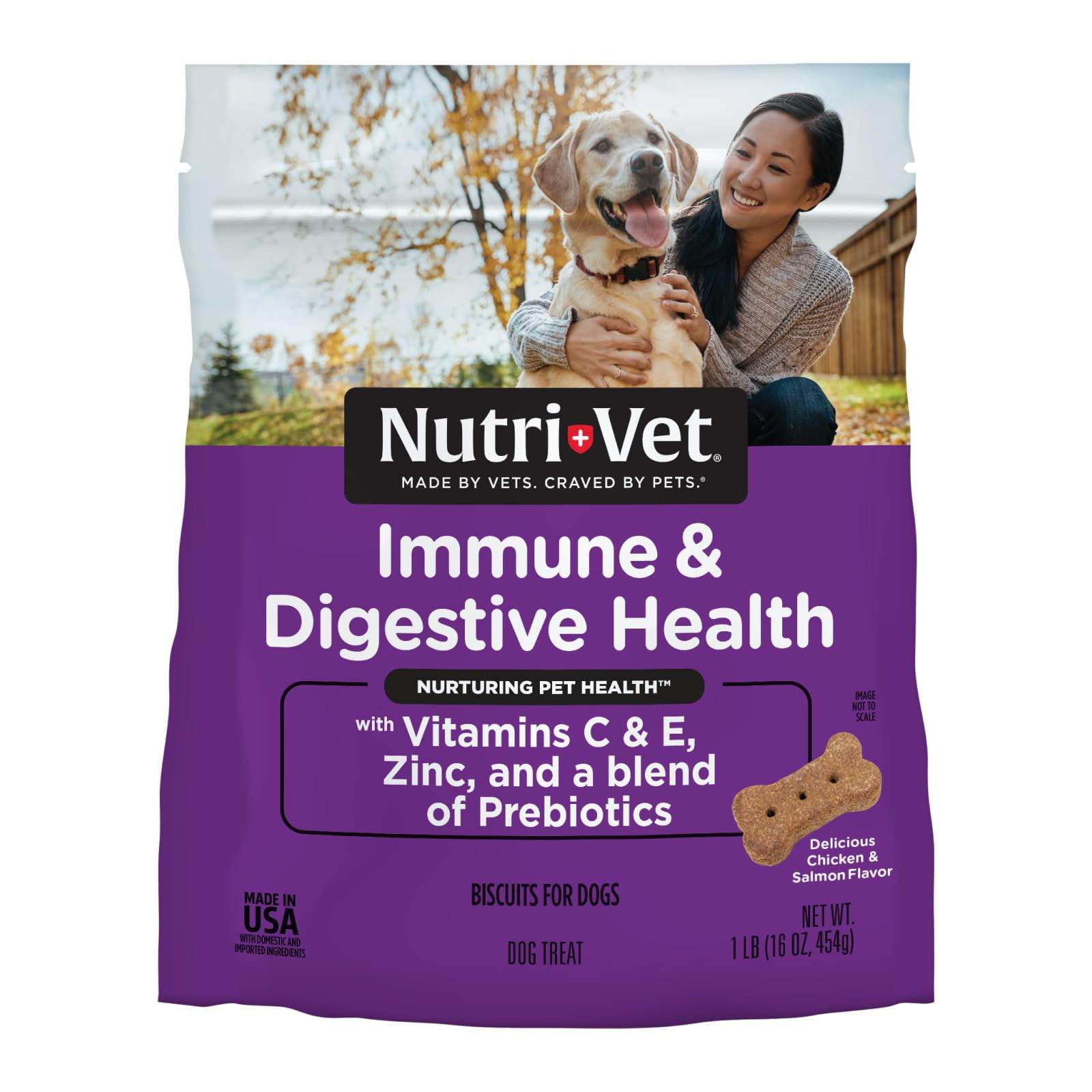 NutriVet Immune & Digestive YPF5 Health Biscuits for Dogs Immune