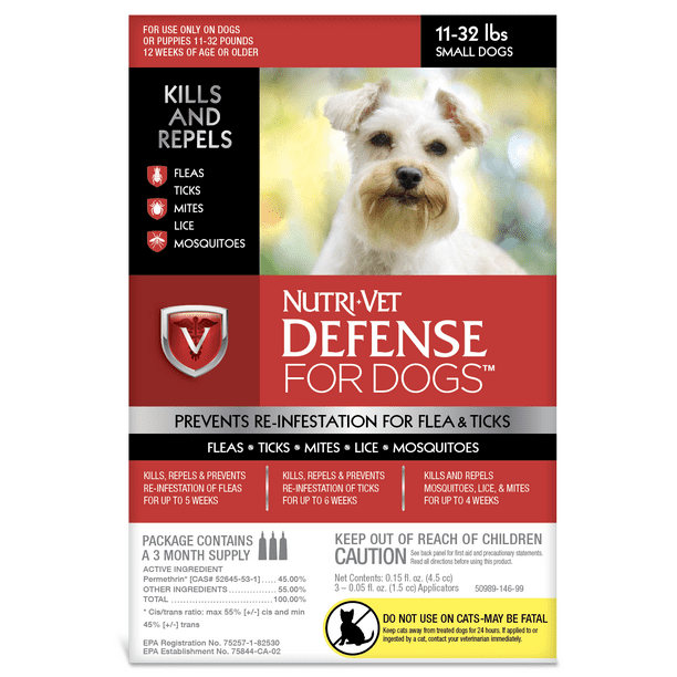 NutriVet K9 Flea & Tick Defense for Dogs Kills & Repels 1132Lbs