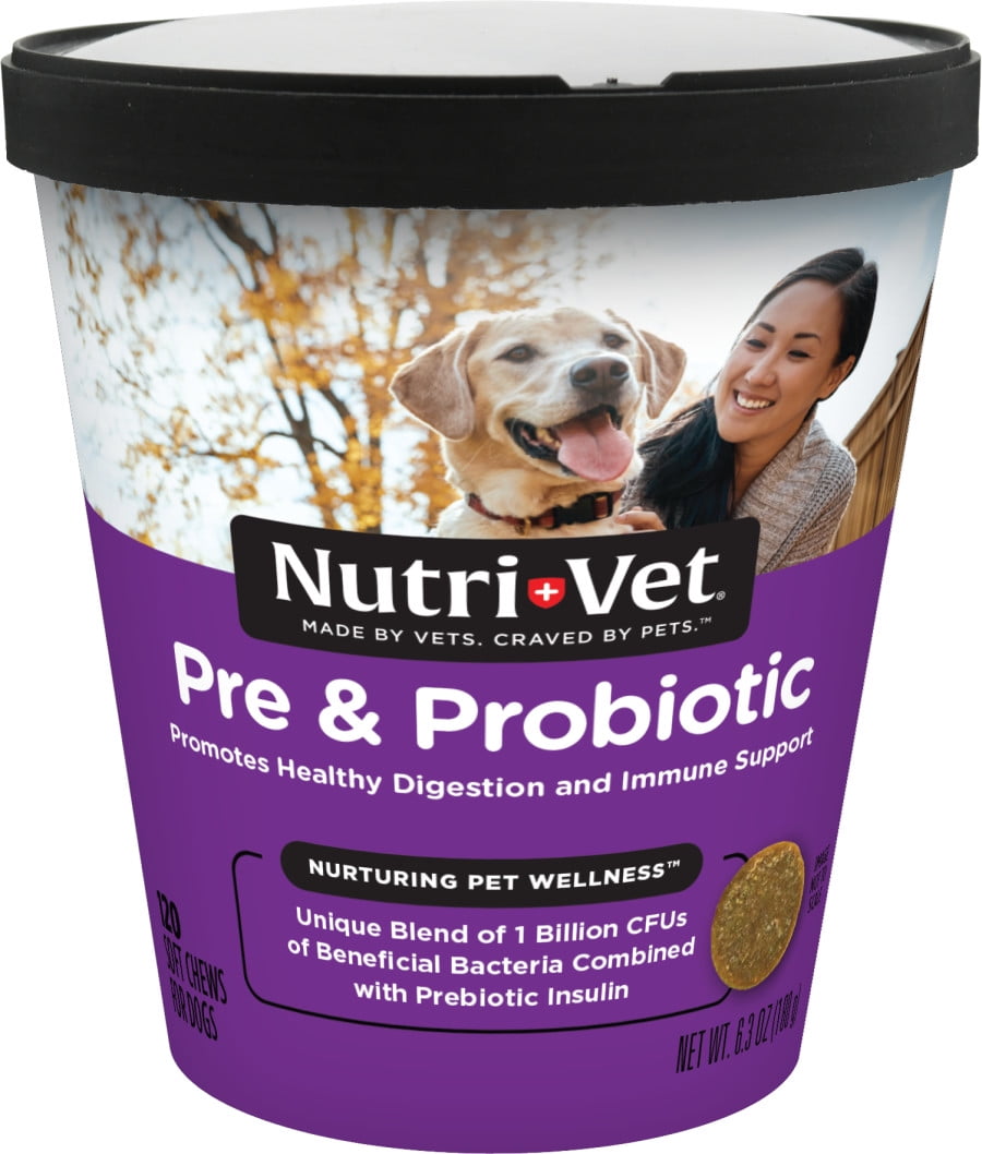 Nutri-Vet Pre/Probiotic Immune Supporting Soft Chews for Dogs - 120 Ct.