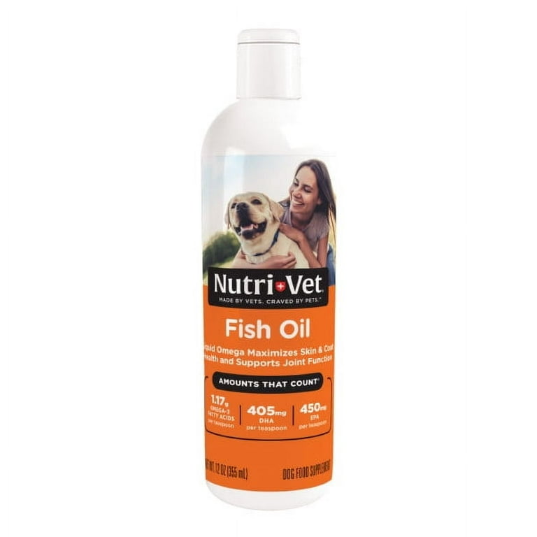 Nutri Vet Skin and Coat Fish Oil for Dogs 12 oz. Walmart