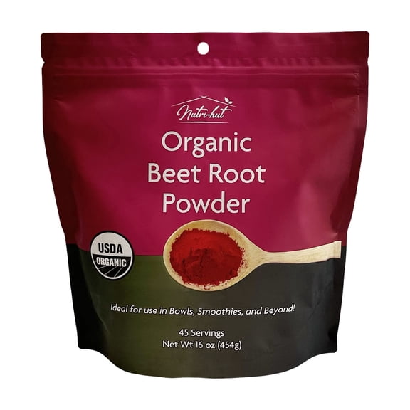 Nutri-hut Certified Organic Beet Root Powder 16 oz