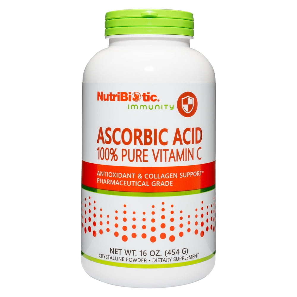NutriBiotic Ascorbic Acid Vitamin C Powder, 16 Ounce - Walmart.com