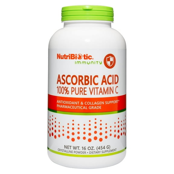 NutriBiotic Ascorbic Acid Vitamin C Powder, 16 Ounce