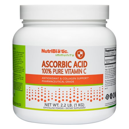 Nutribiotic - Ascorbic Acid Crystalline Powder 100% Pure Vitamin C 2000 mg. - 2.2 lbs.