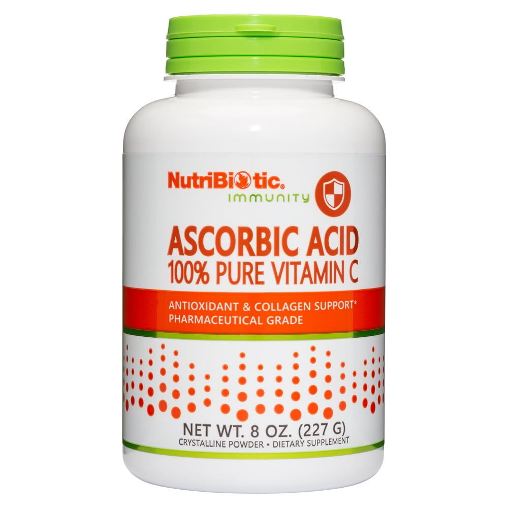 NutriBiotic Ascorbic Acid Vitamin C Powder, 8 Ounce
