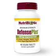NutriBiotic DefensePlus, Immune Support with GSE, 45 Tablets