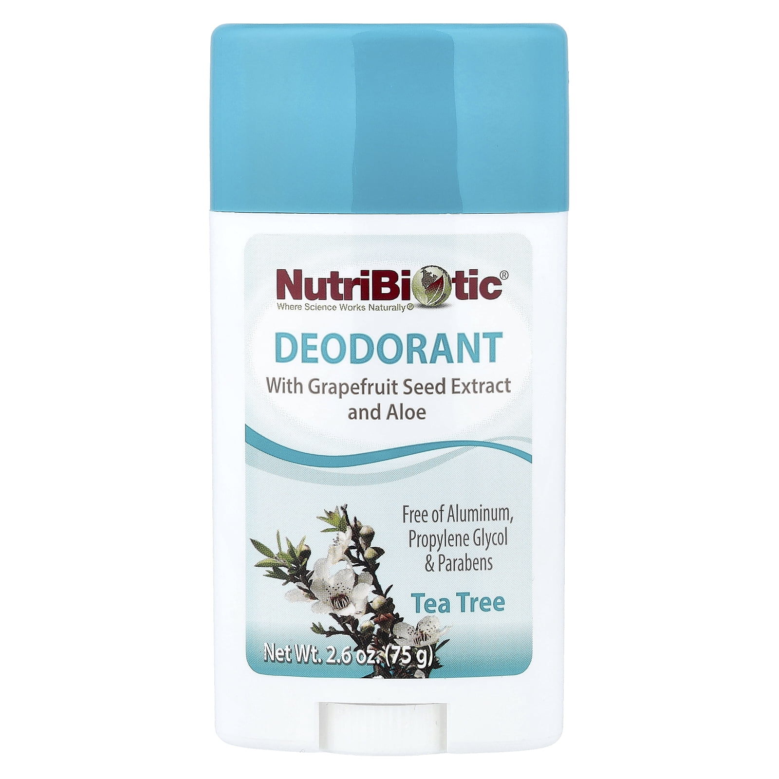 NutriBiotic Deodorant, Tea Tree with GSE, 2.6 Ounce Stick - Walmart.com