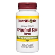 NutriBiotic Grapefruit Seed Extract Capsules, Maximum Strength, 250 Mg, 60 Ct