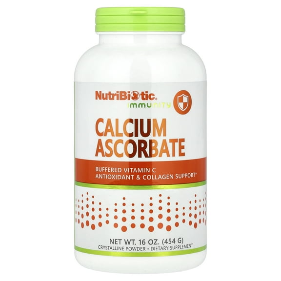 NutriBiotic Immunity, Calcium Ascorbate, 16 oz (454 g)