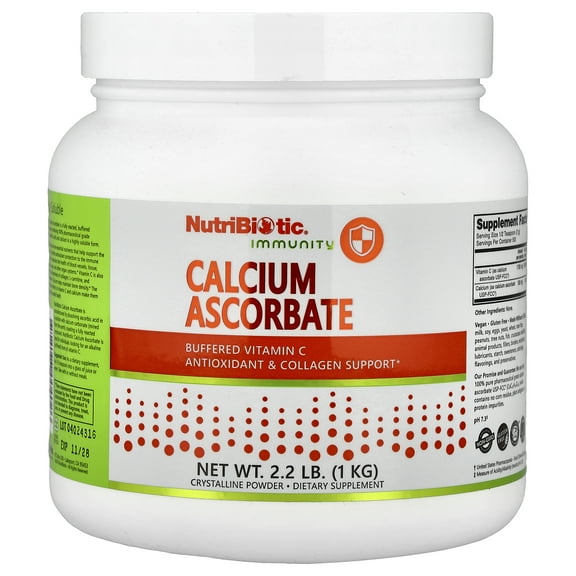 NutriBiotic Immunity, Calcium Ascorbate, 2.2 lb (1 kg)