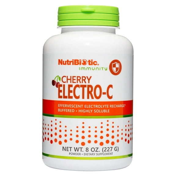 NutriBiotic Cherry Electro-C, Vitamin C & Electrolyte Powder, 8 Oz