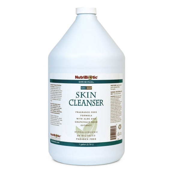 NutriBiotic Original NonSoap Skin Cleanser, 1 Gallon with GSE (Citricidal)