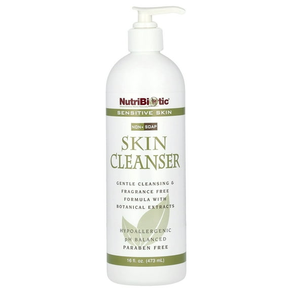 NutriBiotic Skin Cleanser, Non-Soap, Fragrance Free, 16 fl oz (473 ml)