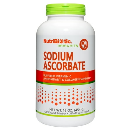 NutriBiotic Sodium Ascorbate Buffered Vitamin C Powder, 16 Ounce