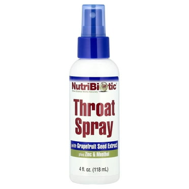 NutriBiotic Throat Spray with GSE, 4 Fluid Ounce
