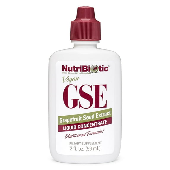 NutriBiotic Grapefruit Seed Extract, GSE Liquid Concentrate, 2 Fl Oz