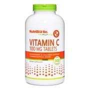 NutriBiotic Vitamin C 1000 Mg Tablets, 500 Count
