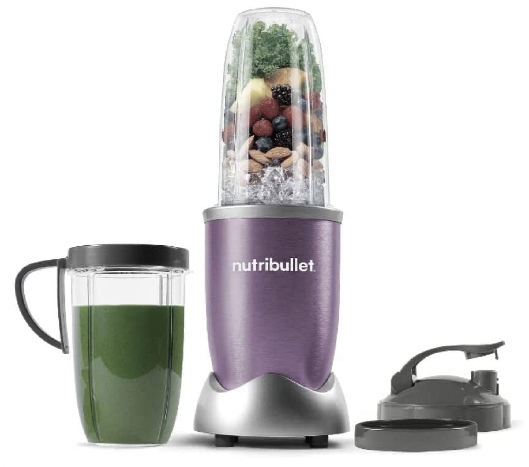 NutriBullet Lilac Pro 900W Hi Speed Blender Mixer Twist and Blend 9Pc Set Used Walmart