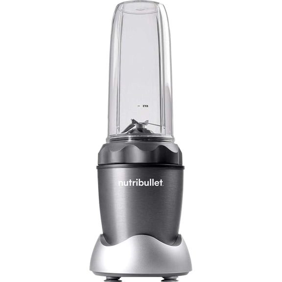 NutriBullet NB50100C Pro 1000 Single Serve Blender (1000W) Dark Gray/Light Gray Skirt