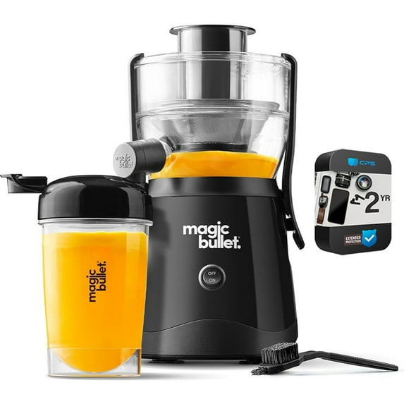 Restored NutriBullet RMBJ10100 Magic bullet Mini Juicer Bundle with 2 YR CPS Enhanced Protection Pack (Refurbished)
